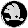 Emblematy na kołpaki SKODA, silikonowe 3D (zamienniki)